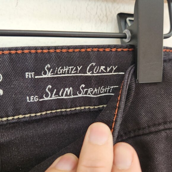 Eddie Bauer Slightly Curvy Slim Straight Jeans Grey Black Hiking Women's 8 - Picture 8 of 9